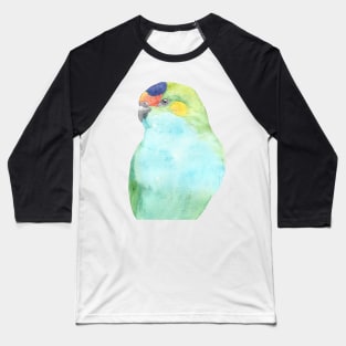 purple-crowned lorikeet watercolor portrait Baseball T-Shirt